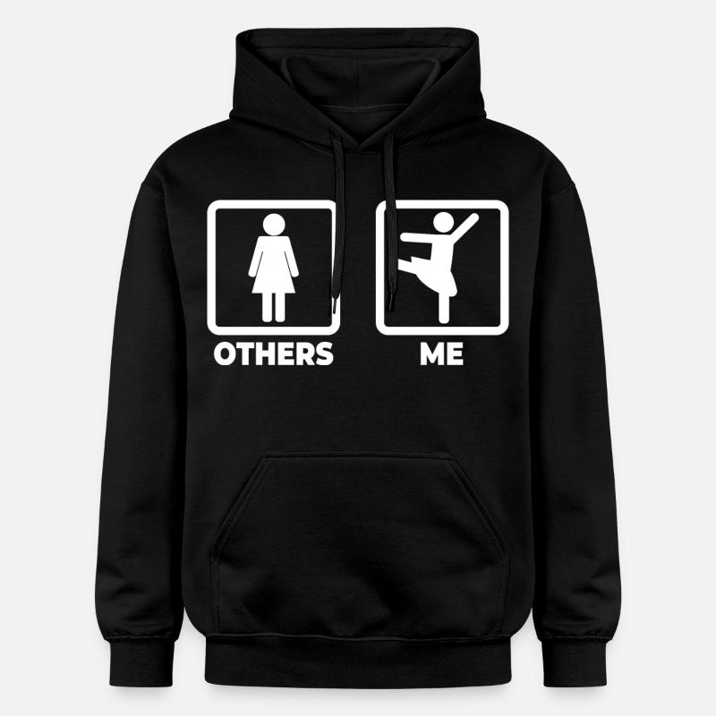 Figurine bâton danseuse de ballet - Sweat à capuche Softstyle® Gildan Unisexe - noir