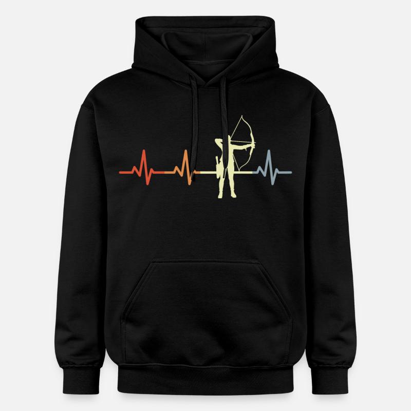 Ligne Archer Heart - Sweat à capuche Softstyle® Gildan Unisexe - noir