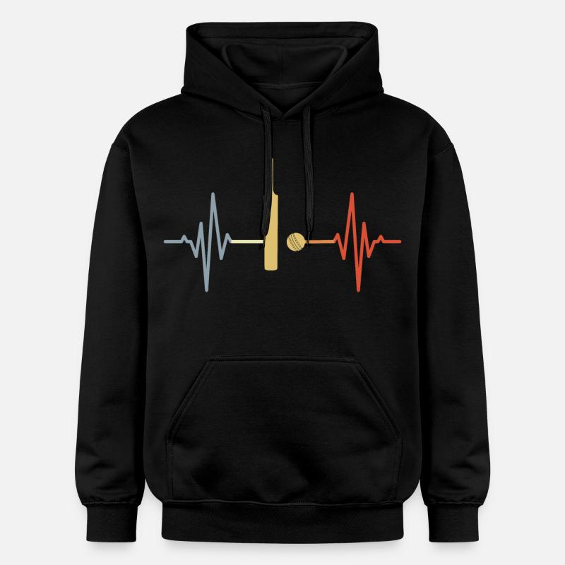 ECG de palpitations de grillons - Sweat à capuche Softstyle® Gildan Unisexe - noir