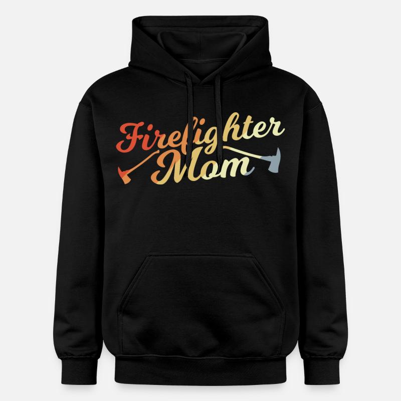 Mère de pompier - Sweat à capuche Softstyle® Gildan Unisexe - noir