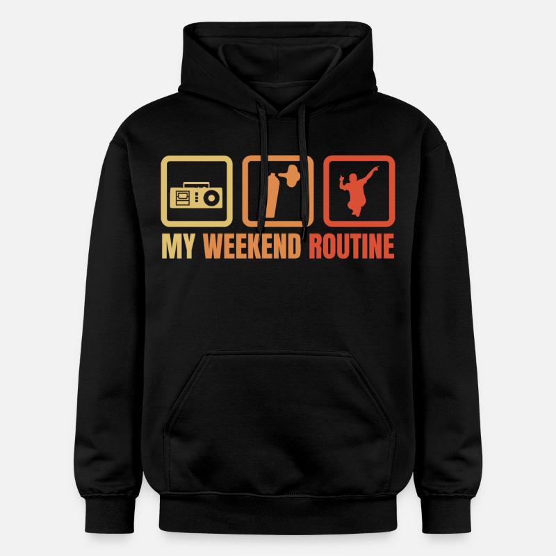 Routine du week-end Break Dancer - Sweat à capuche Softstyle® Gildan Unisexe - noir