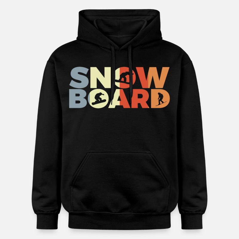 Amateurs de snowboard - Sweat à capuche Softstyle® Gildan Unisexe - noir