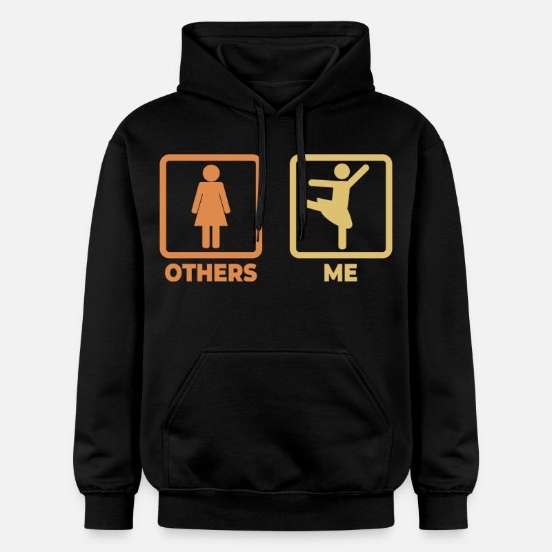 Figurines de bâton de ballet - Sweat à capuche Softstyle® Gildan Unisexe - noir