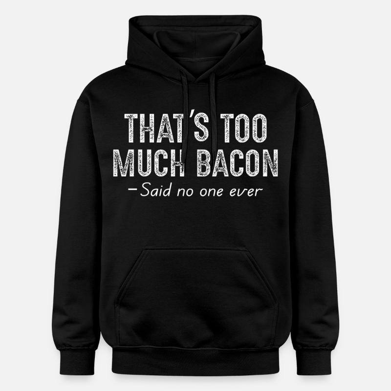 C’est trop de bacon - Sweat à capuche Softstyle® Gildan Unisexe - noir