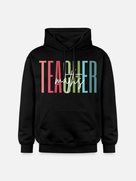 Math Teacher Math Teacher Gift - Gildan Unisex Softstyle® Midweight Hoodie - black