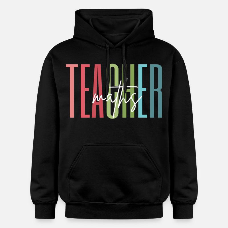 Math Teacher Math Teacher Gift - Gildan Unisex Softstyle® Midweight Hoodie - black