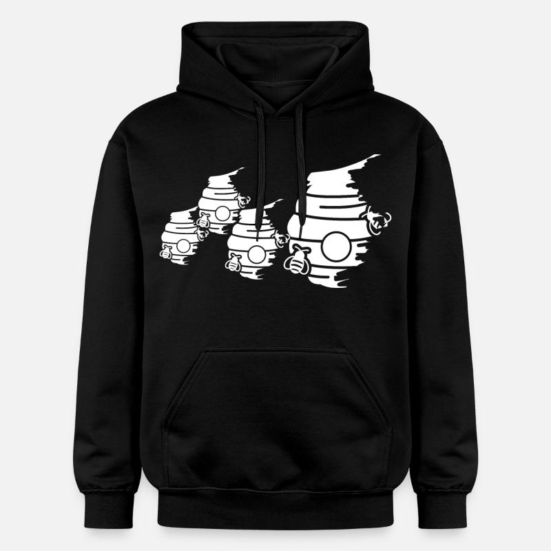 Croquis de la ruche - Sweat à capuche Softstyle® Gildan Unisexe - noir