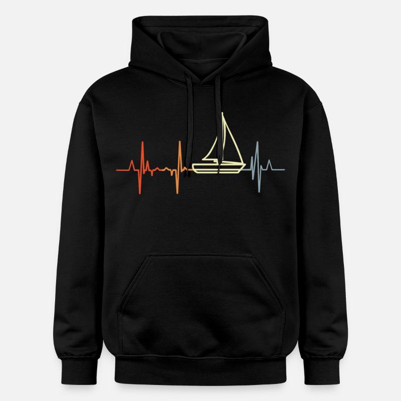 J’adore la voile - Sweat à capuche Softstyle® Gildan Unisexe - noir