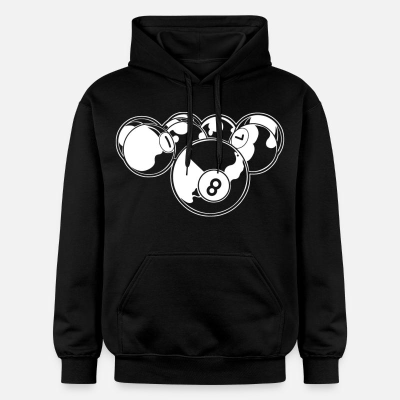 Billard à 8 boules - Sweat à capuche Softstyle® Gildan Unisexe - noir