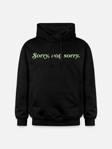 Désolé, pas désolé – Cheeky Attitude - Sweat à capuche Softstyle® Gildan Unisexe - noir