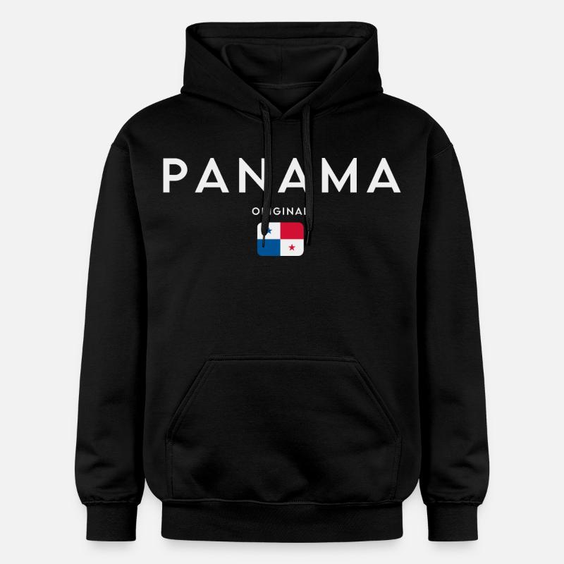 Drapeau panaméen, fierté panaméenne - Sweat à capuche Softstyle® Gildan Unisexe - noir
