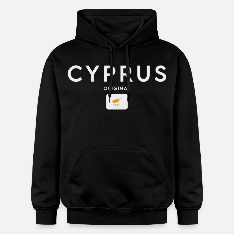 Drapeau chypriote, fierté chypriote - Sweat à capuche Softstyle® Gildan Unisexe - noir