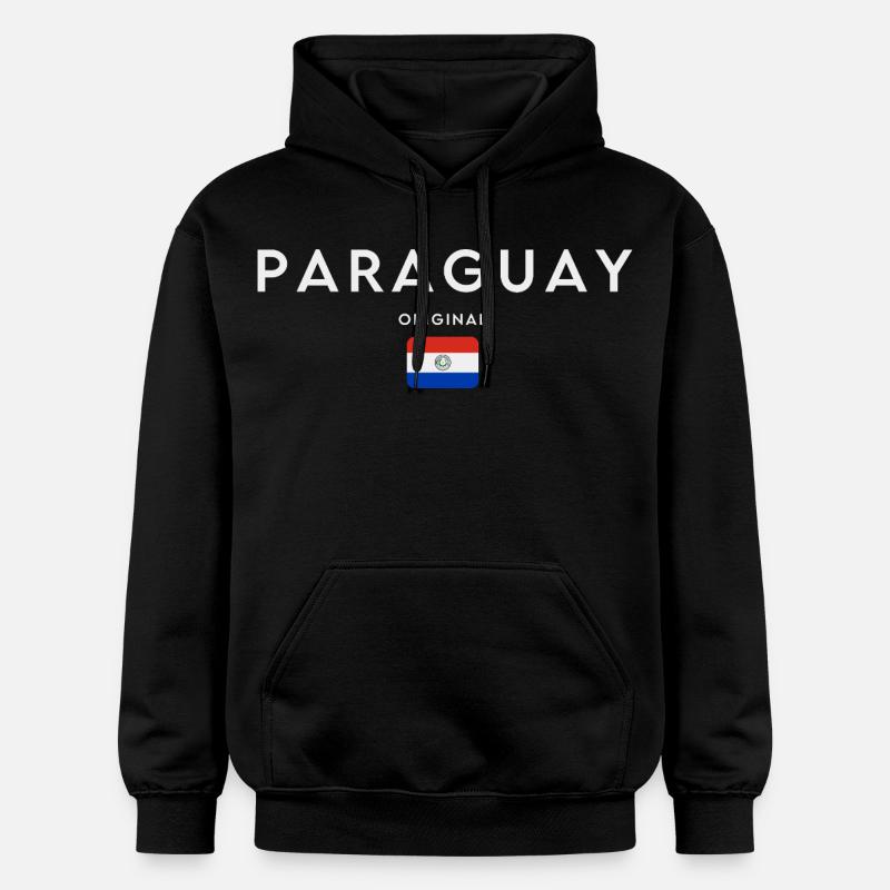Drapeau paraguayen, fierté paraguayenne - Sweat à capuche Softstyle® Gildan Unisexe - noir