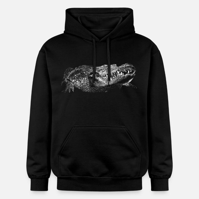 Crocodile - Sweat à capuche Softstyle® Gildan Unisexe - noir