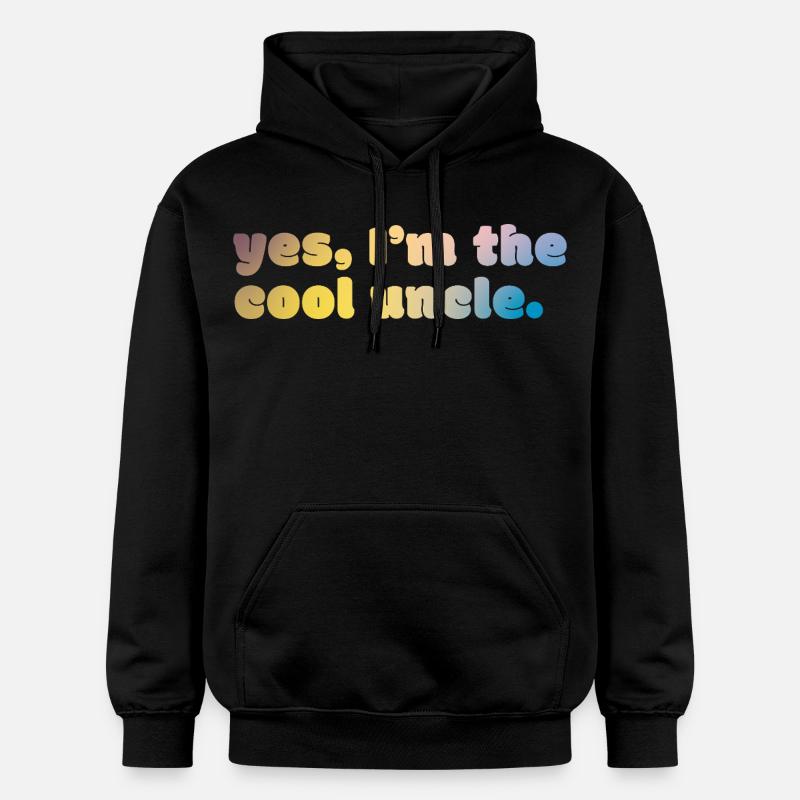 Déclaration de l’oncle cool - Sweat à capuche Softstyle® Gildan Unisexe - noir