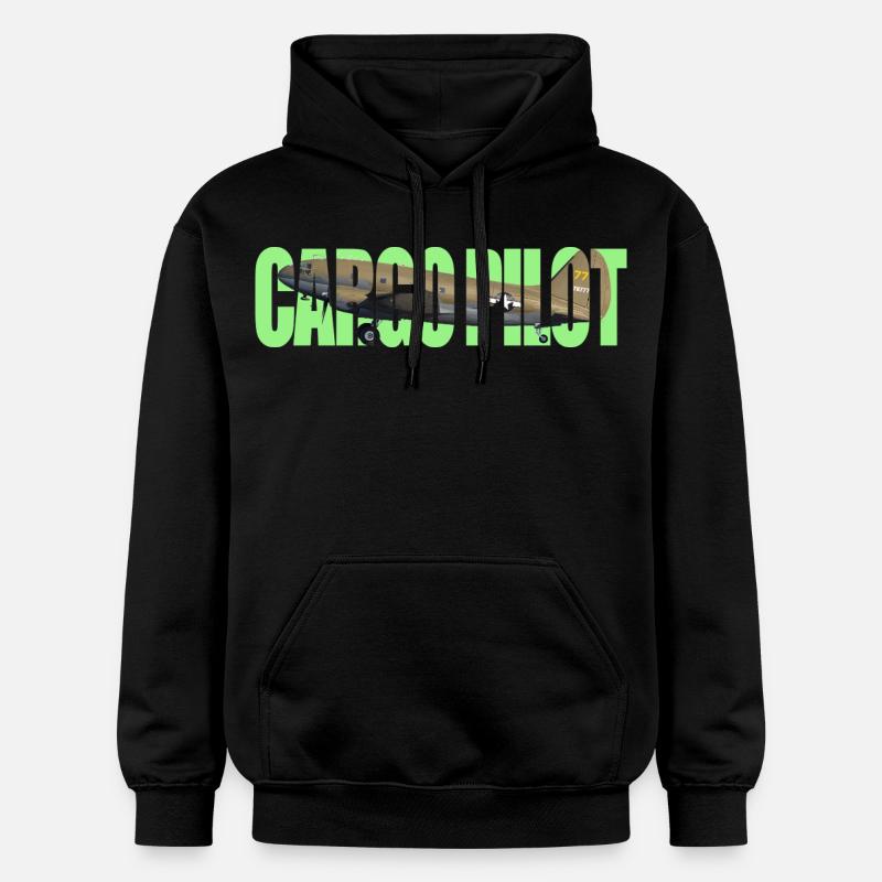 Pilote cargo C-46 - Sweat à capuche Softstyle® Gildan Unisexe - noir