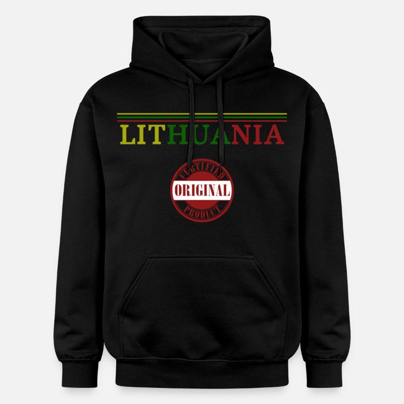 Fierté lituanienne, j’adore la Lituanie - Sweat à capuche Softstyle® Gildan Unisexe - noir