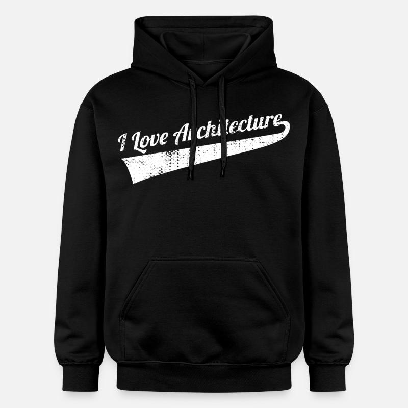L’amour de l’architecture - Sweat à capuche Softstyle® Gildan Unisexe - noir