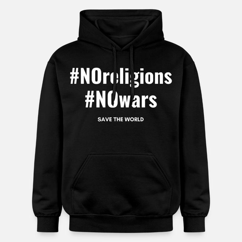 Pas de religions, pas de guerres - Sweat à capuche Softstyle® Gildan Unisexe - noir
