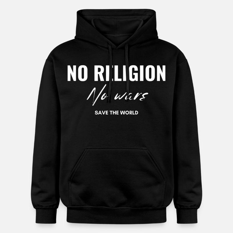 Pas de religions, pas de guerres - Sweat à capuche Softstyle® Gildan Unisexe - noir