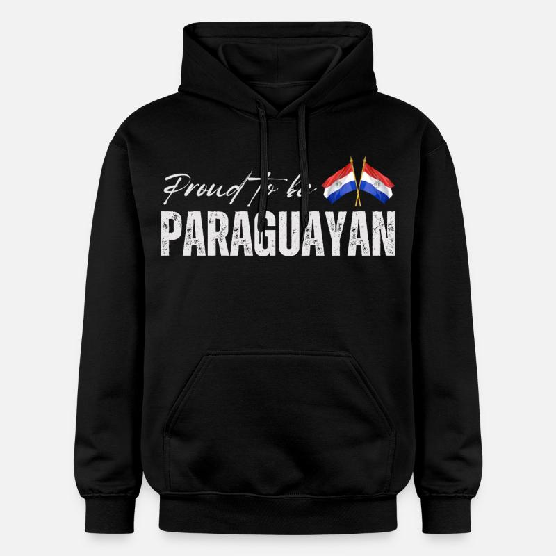 Fierté paraguayenne, drapeau paraguayen - Sweat à capuche Softstyle® Gildan Unisexe - noir