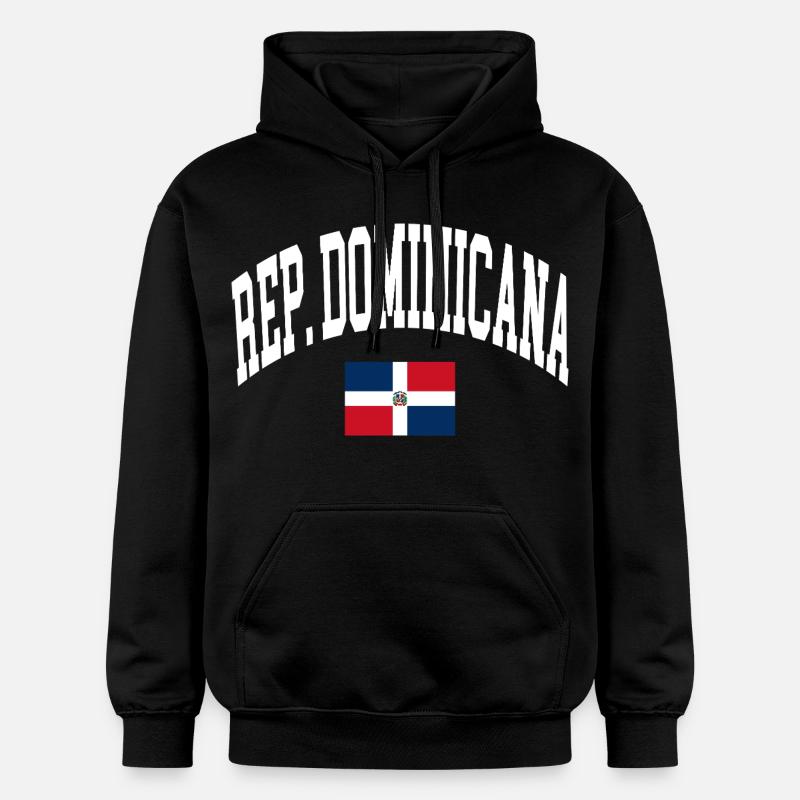 Drapeau de la République dominicaine - Sweat à capuche Softstyle® Gildan Unisexe - noir