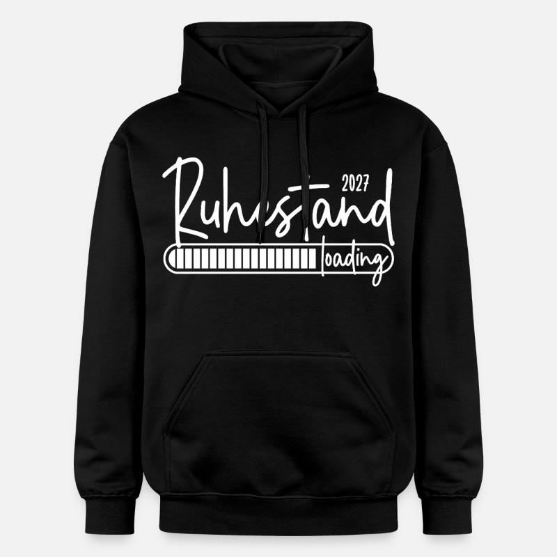 Ruhestand 2027 loading - Gildan Unisex Softstyle® Midweight Hoodie - Schwarz