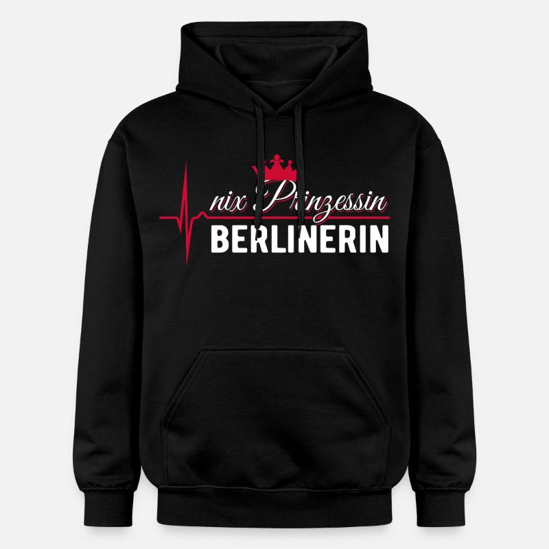 Nix Princess - Berliner - Cadeau ECG Pulse - Sweat à capuche Softstyle® Gildan Unisexe - noir