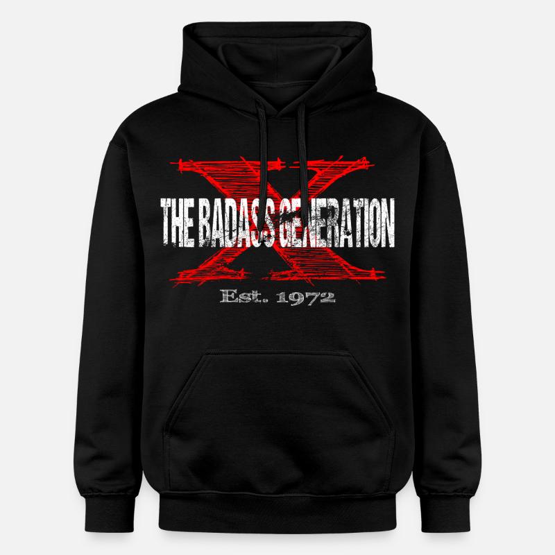 Génération X 1972 Rétro - Sweat à capuche Softstyle® Gildan Unisexe - noir