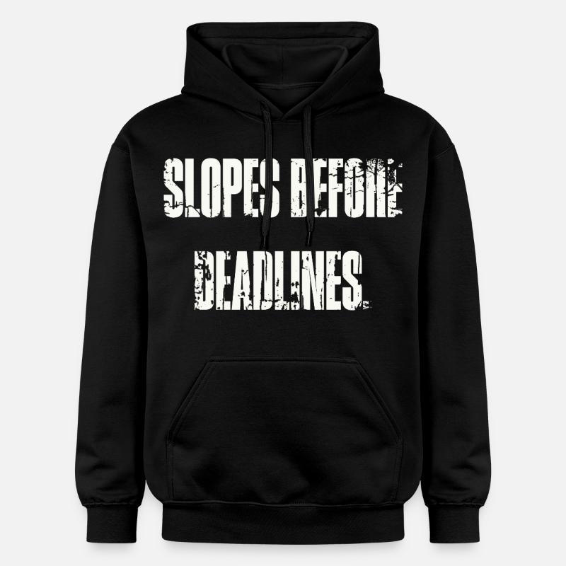 Pentes avant les dates limites - Sweat à capuche Softstyle® Gildan Unisexe - noir