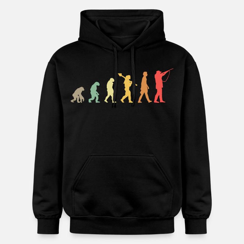 Évolution Chasse Chasseurs - Sweat à capuche Softstyle® Gildan Unisexe - noir