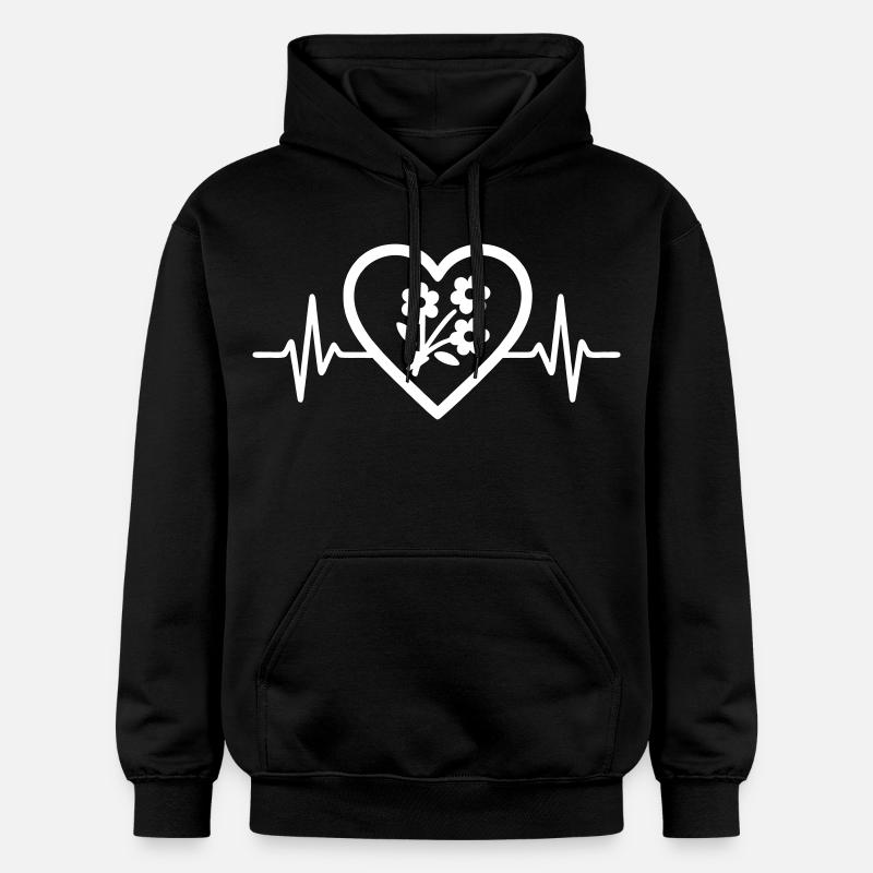 Cœur + Fleuriste – Super Fleuriste - Sweat à capuche Softstyle® Gildan Unisexe - noir