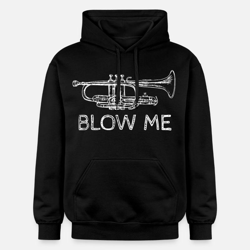 Trompette à slogan drôle - Sweat à capuche Softstyle® Gildan Unisexe - noir