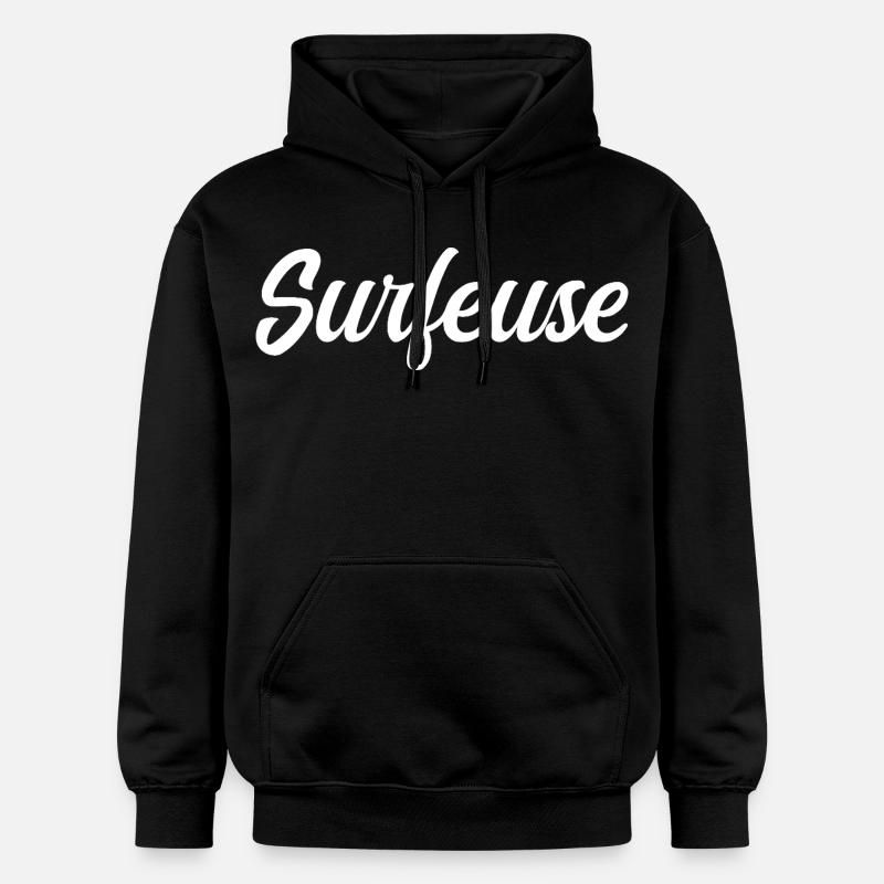 Surfeuse - Sweat à capuche Softstyle® Gildan Unisexe - noir