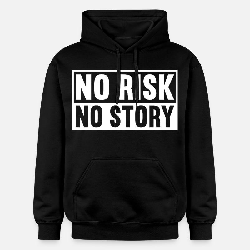 Pas de risque, pas d’histoire - Sweat à capuche Softstyle® Gildan Unisexe - noir