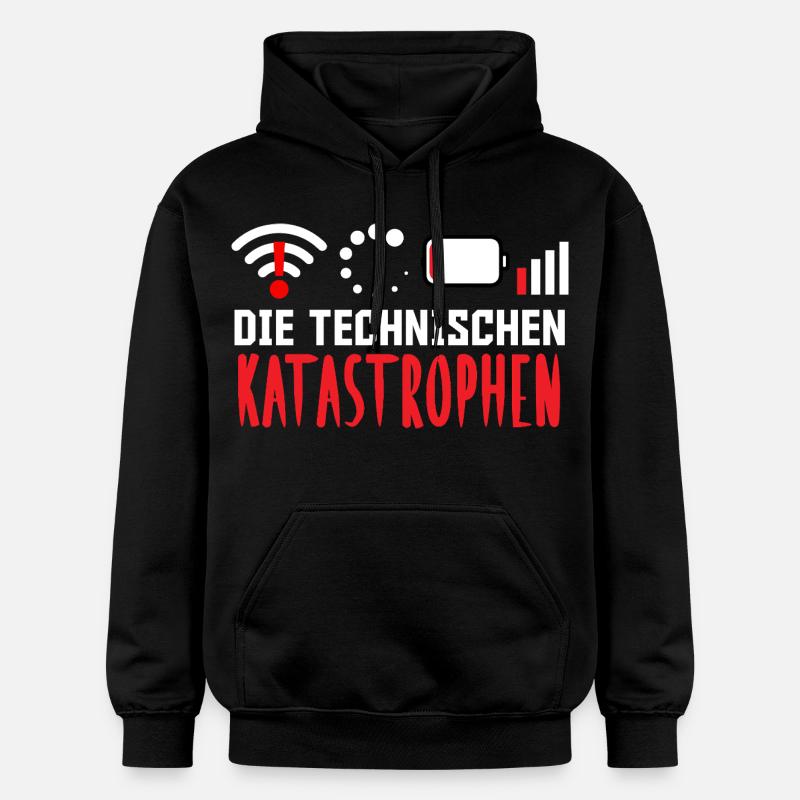 Nerd Computer DIE TECHNISCHEN KATASROPHEN LUSTIG - Gildan Unisex Softstyle® Midweight Hoodie - Schwarz