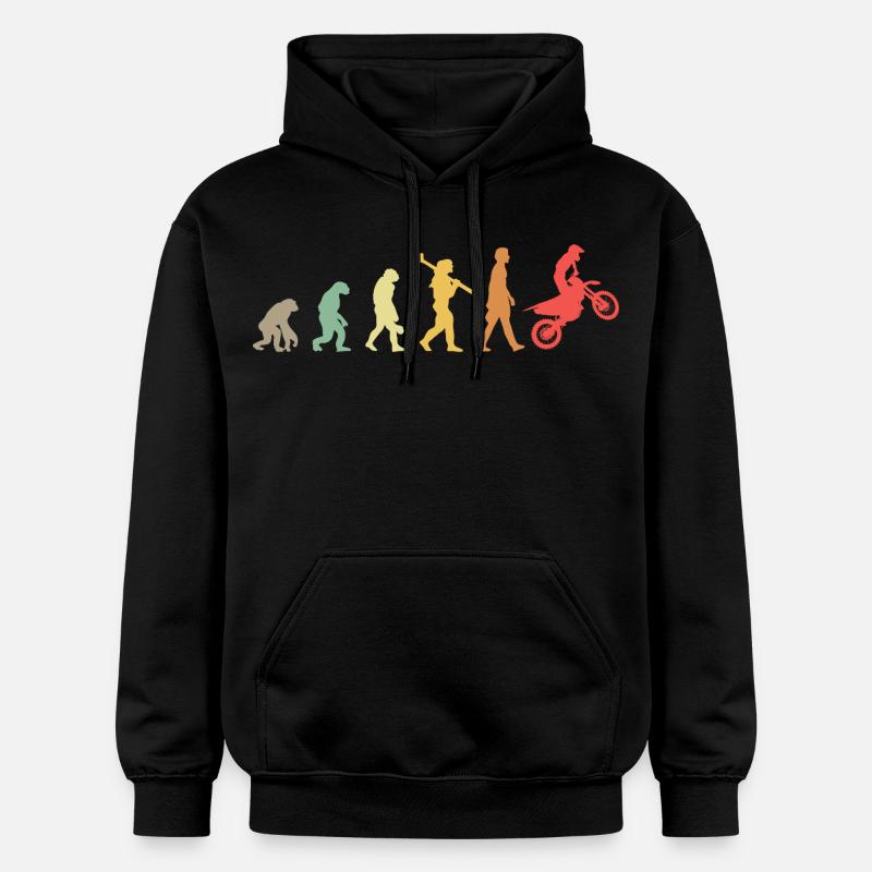 Evolution Motocross - Sweat à capuche Softstyle® Gildan Unisexe - noir