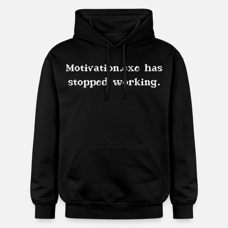 Motivation.exe a cessé de fonctionner - Sweat à capuche Softstyle® Gildan Unisexe - noir