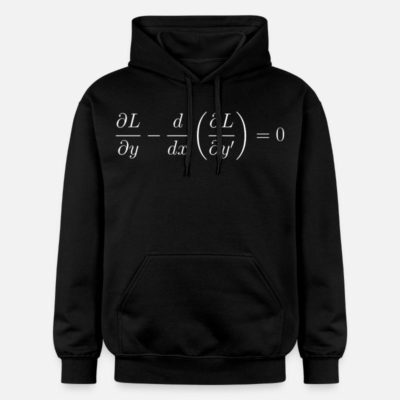 Euler-Lagrange equation fundamental notion physics - Gildan Unisex Softstyle® Midweight Hoodie - black