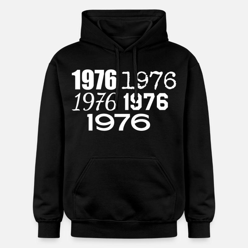1976 - Gildan Unisex Softstyle® Midweight Hoodie - black