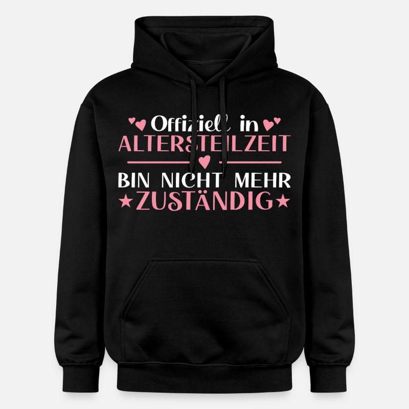 Altersteilzeit Frau Nicht  zuständig - Frührente - Gildan Unisex Softstyle® Midweight Hoodie - Schwarz