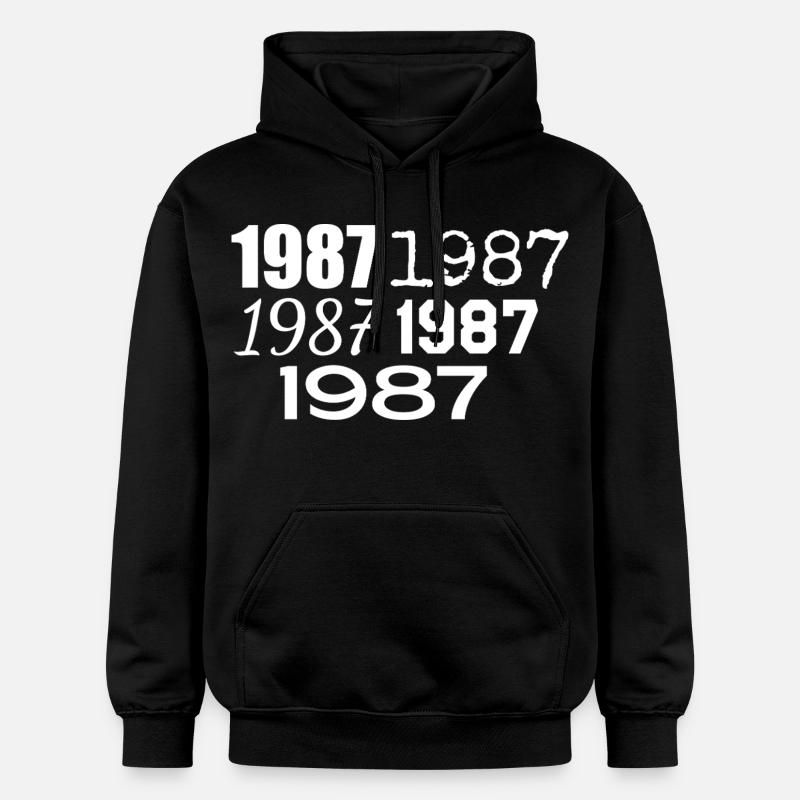 1987 - Sweat à capuche Softstyle® Gildan Unisexe - noir