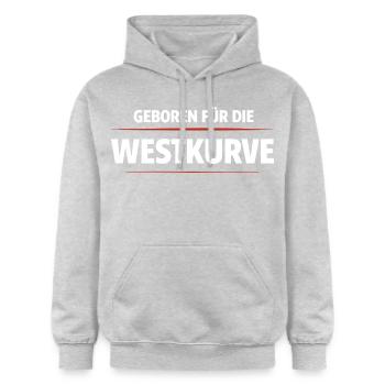 Né pour le Westkurve - Sweat à capuche Softstyle® Gildan Unisexe - gris clair chiné - Devant - Liana (172cm) & Jaron (178cm)