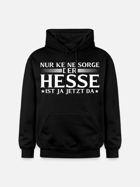 Hesse is here now - Hessian dialect - Gildan Unisex Softstyle® Midweight Hoodie - black