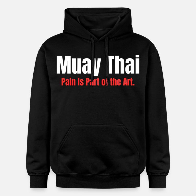 Eight Limbs. One Mind. | Muay Thai - Sweat à capuche Softstyle® Gildan Unisexe - noir