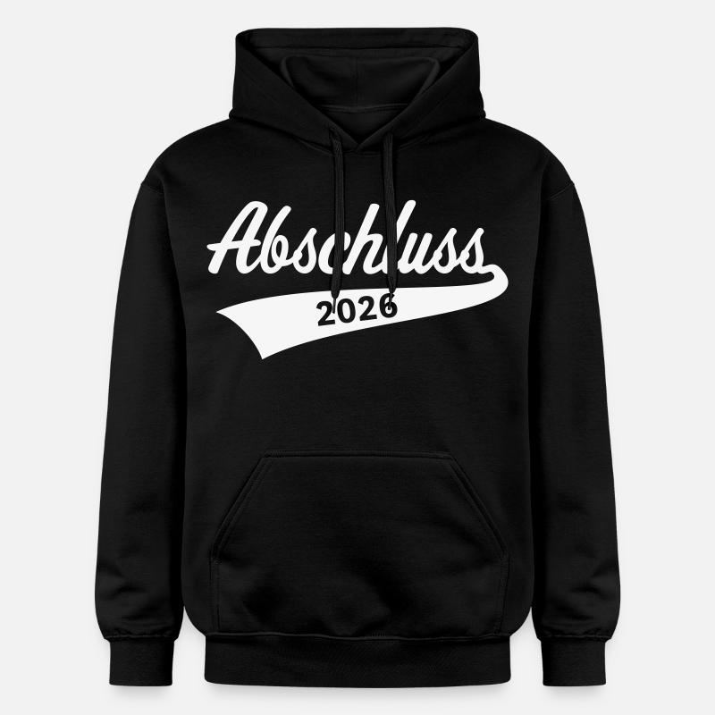 Abschluss 2026 (Schulabschluss / White) - Gildan Unisex Softstyle® Midweight Hoodie - Schwarz