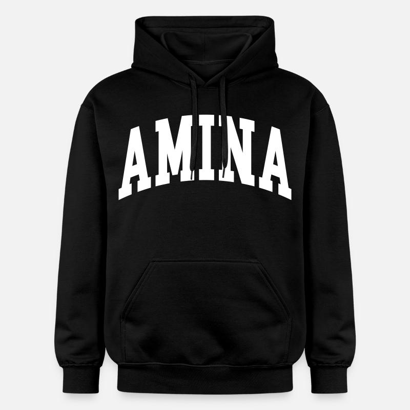 Amina - Sweat à capuche Softstyle® Gildan Unisexe - noir