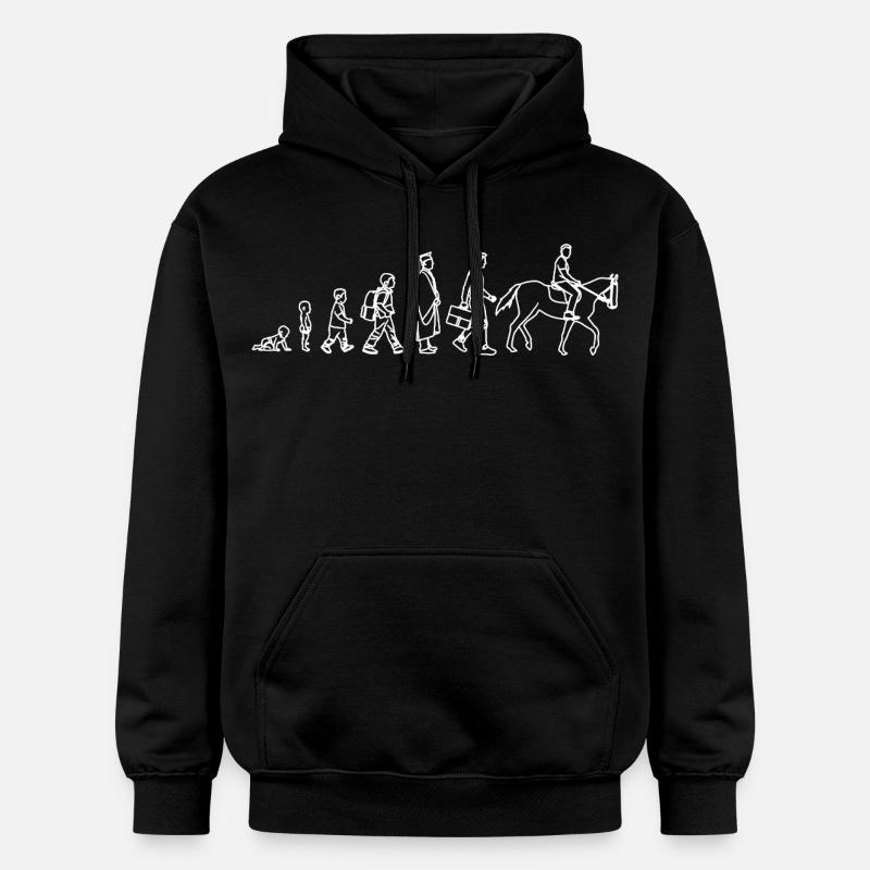 Développement de l’enfant au cavalier - Sweat à capuche Softstyle® Gildan Unisexe - noir