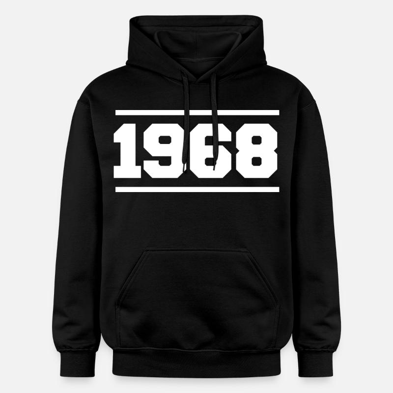 1968 Cadeau rétro 1968 - Sweat à capuche Softstyle® Gildan Unisexe - noir