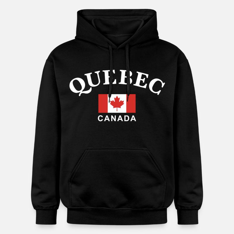 Québec, Canada - Sweat à capuche Softstyle® Gildan Unisexe - noir